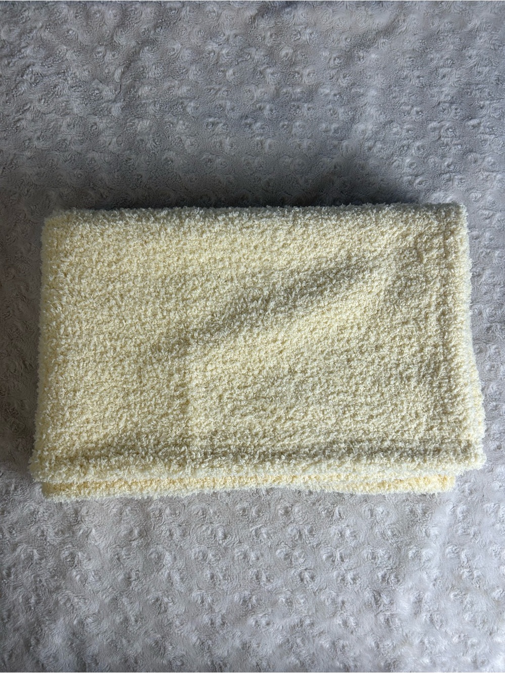 SL Home Fashions Solid Yellow Baby Blanket Soft Fuzzy Security Lovey